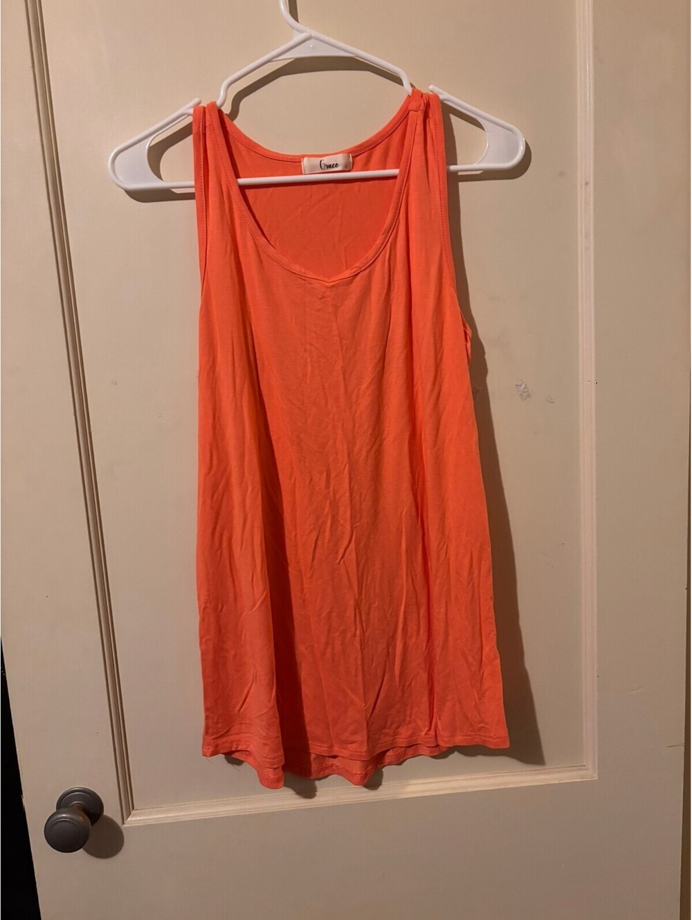 Grace Coral sleeveless tank top Large